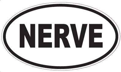 NERVE - Oval Sticker