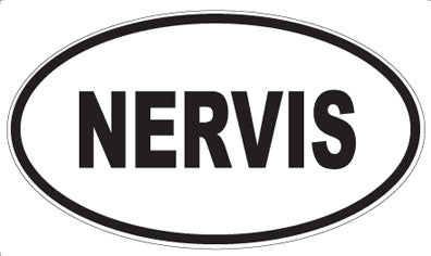 NERVIS - Oval Sticker