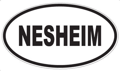 NESHEIM - Oval Sticker