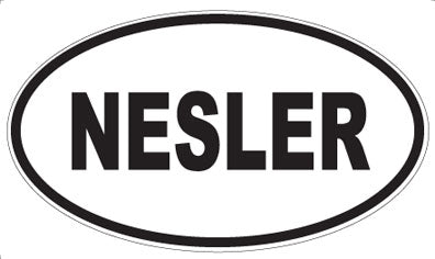 NESLER - Oval Sticker