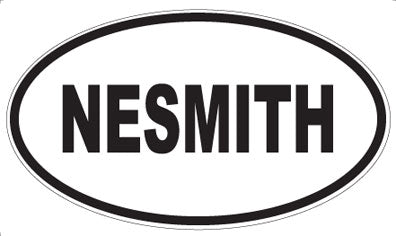 NESMITH - Oval Sticker