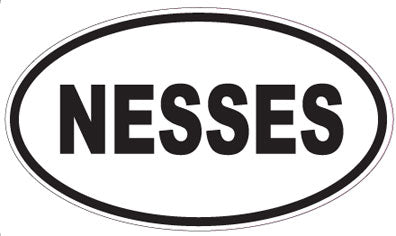 NESSES - Oval Sticker