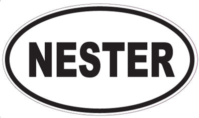 NESTER - Oval Sticker