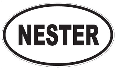NESTER - Oval Magnet