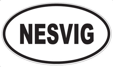 NESVIG - Oval Magnet