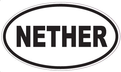 NETHER - Oval Sticker