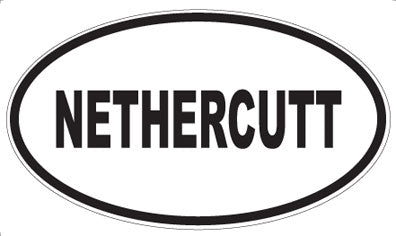 NETHERCUTT - Oval Magnet