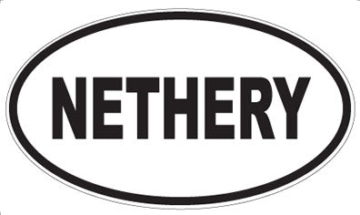 NETHERY - Oval Magnet
