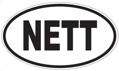 NETT - Oval Sticker