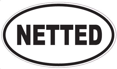 NETTED - Oval Sticker