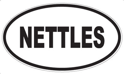 NETTLES - Oval Sticker