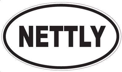 NETTLY - Oval Sticker