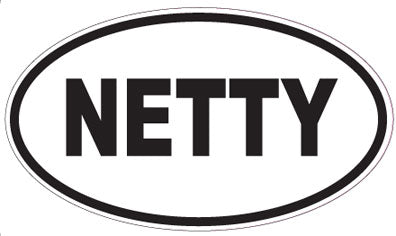 NETTY - Oval Sticker