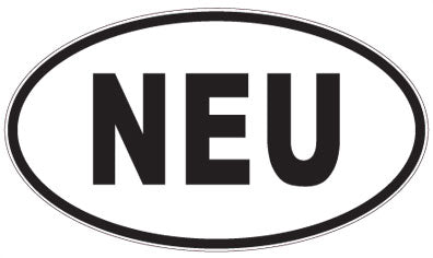 NEU - 3 Letter Initials Oval Sticker