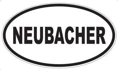 NEUBACHER - Oval Sticker