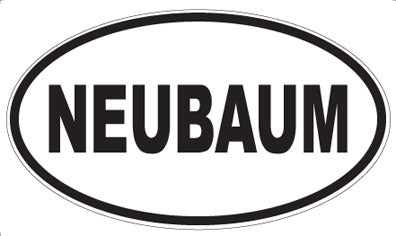 NEUBAUM - Oval Magnet
