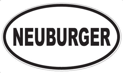 NEUBURGER - Oval Sticker