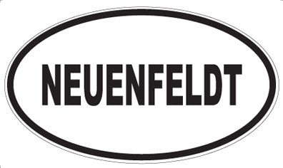 NEUENFELDT - Oval Sticker