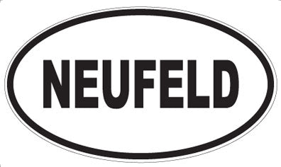 NEUFELD - Oval Sticker