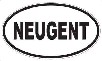 NEUGENT - Oval Sticker