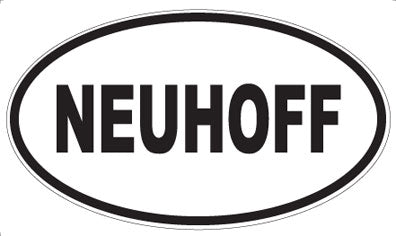 NEUHOFF - Oval Sticker