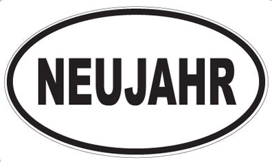 NEUJAHR - Oval Magnet