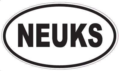 NEUKS - Oval Sticker