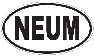 NEUM - Oval Sticker