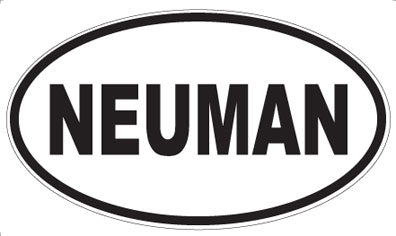 NEUMAN - Oval Magnet
