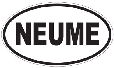 NEUME - Oval Sticker