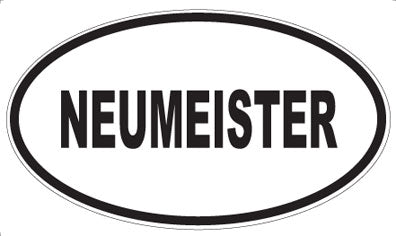 NEUMEISTER - Oval Magnet