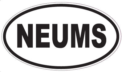 NEUMS - Oval Magnet