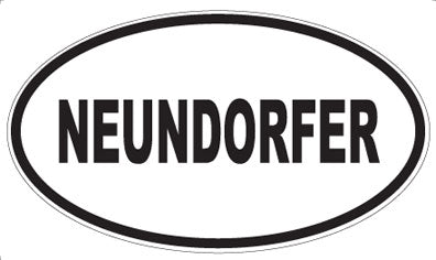NEUNDORFER - Oval Sticker