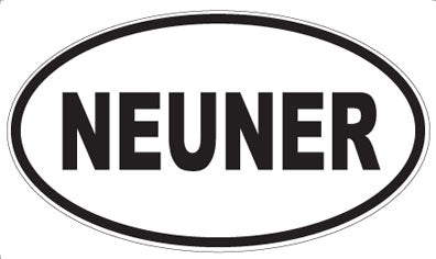 NEUNER - Oval Sticker