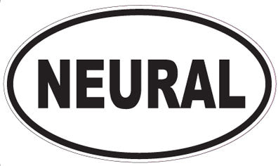 NEURAL - Oval Sticker
