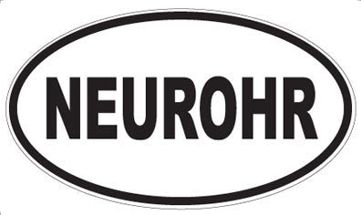 NEUROHR - Oval Sticker