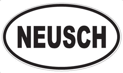 NEUSCH - Oval Sticker