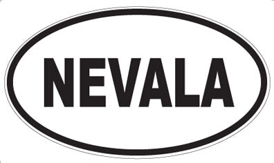 NEVALA - Oval Sticker