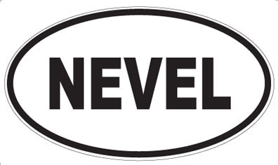 NEVEL - Oval Sticker