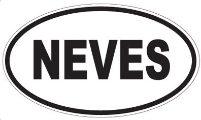NEVES - Oval Sticker
