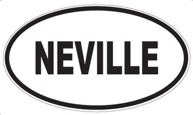 NEVILLE - Oval Sticker