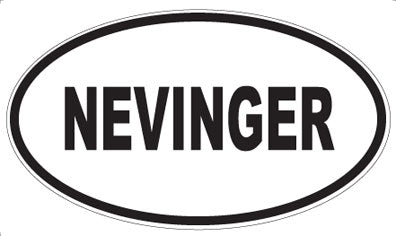 NEVINGER - Oval Magnet