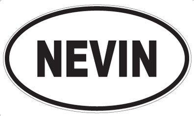 NEVIN - Oval Magnet