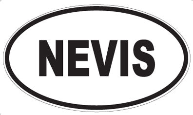 NEVIS - Oval Sticker