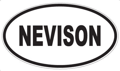 NEVISON - Oval Sticker
