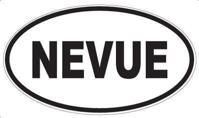 NEVUE - Oval Sticker