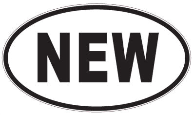 NEW - 3 Letter Initials Oval Sticker