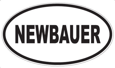 NEWBAUER - Oval Magnet