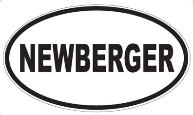 NEWBERGER - Oval Sticker