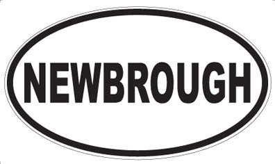 NEWBROUGH - Oval Sticker